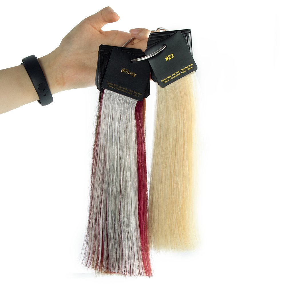 Hair Factory Virgin Human Hair extension dropship customized color ring