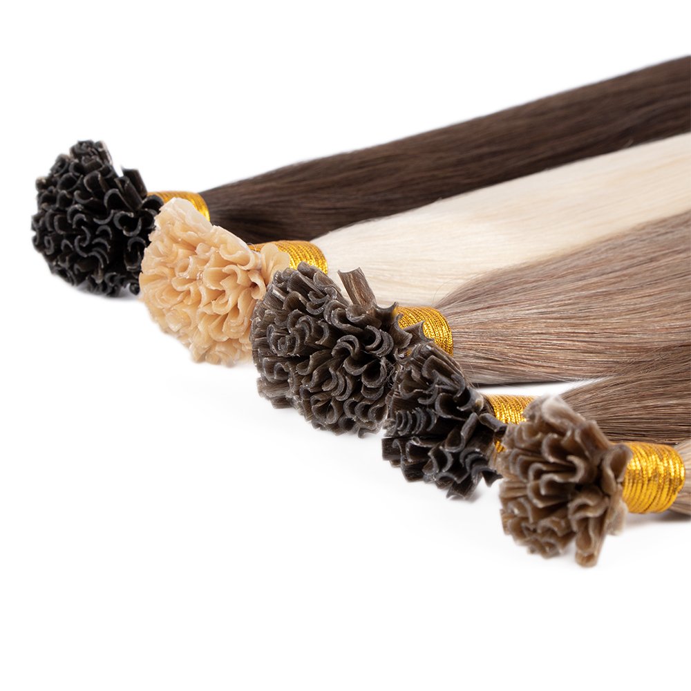 New Arrive Wholesale Raw U Tip Keratin Bonded Human Hair Extension U Tip Extensions