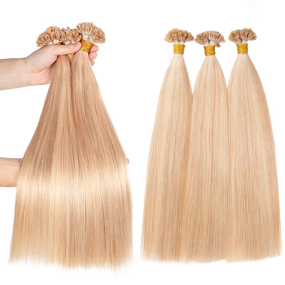 New Arrive Wholesale Raw U Tip Keratin Bonded Human Hair Extension U Tip Extensions