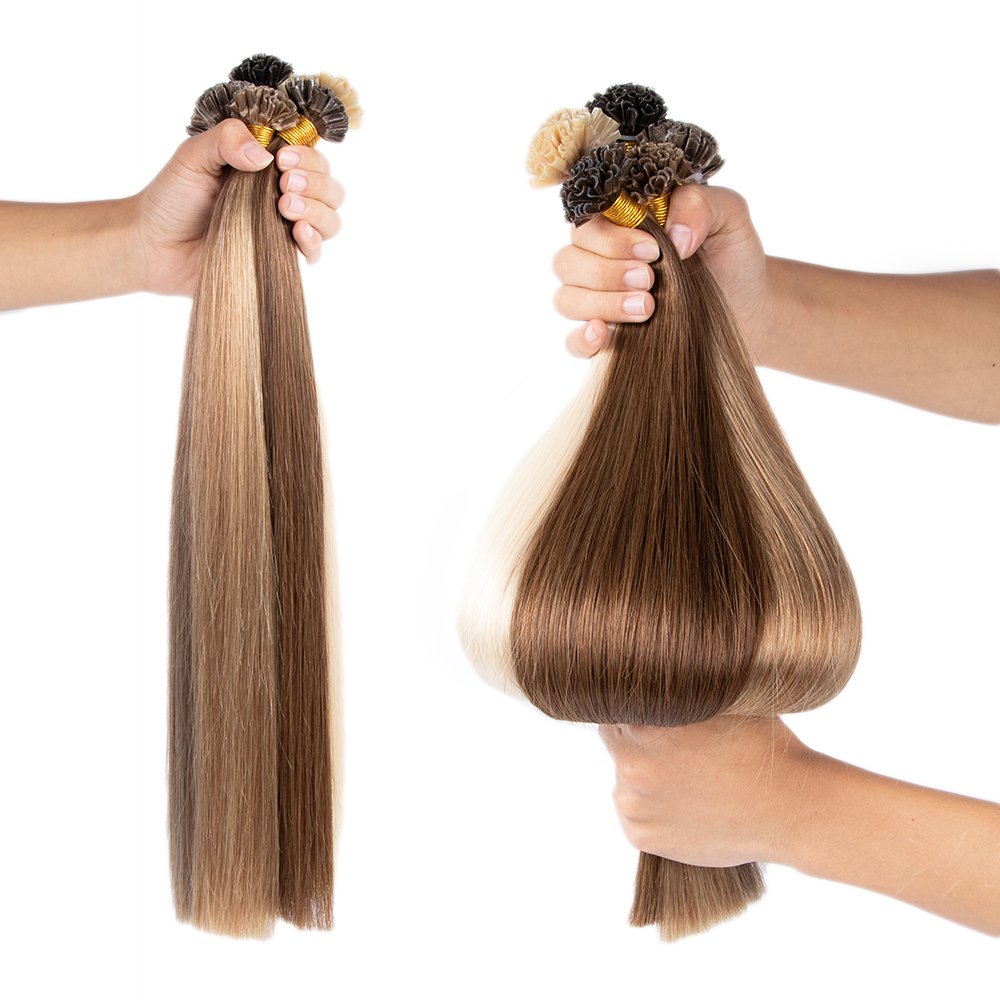 New Arrive Wholesale Raw U Tip Keratin Bonded Human Hair Extension U Tip Extensions