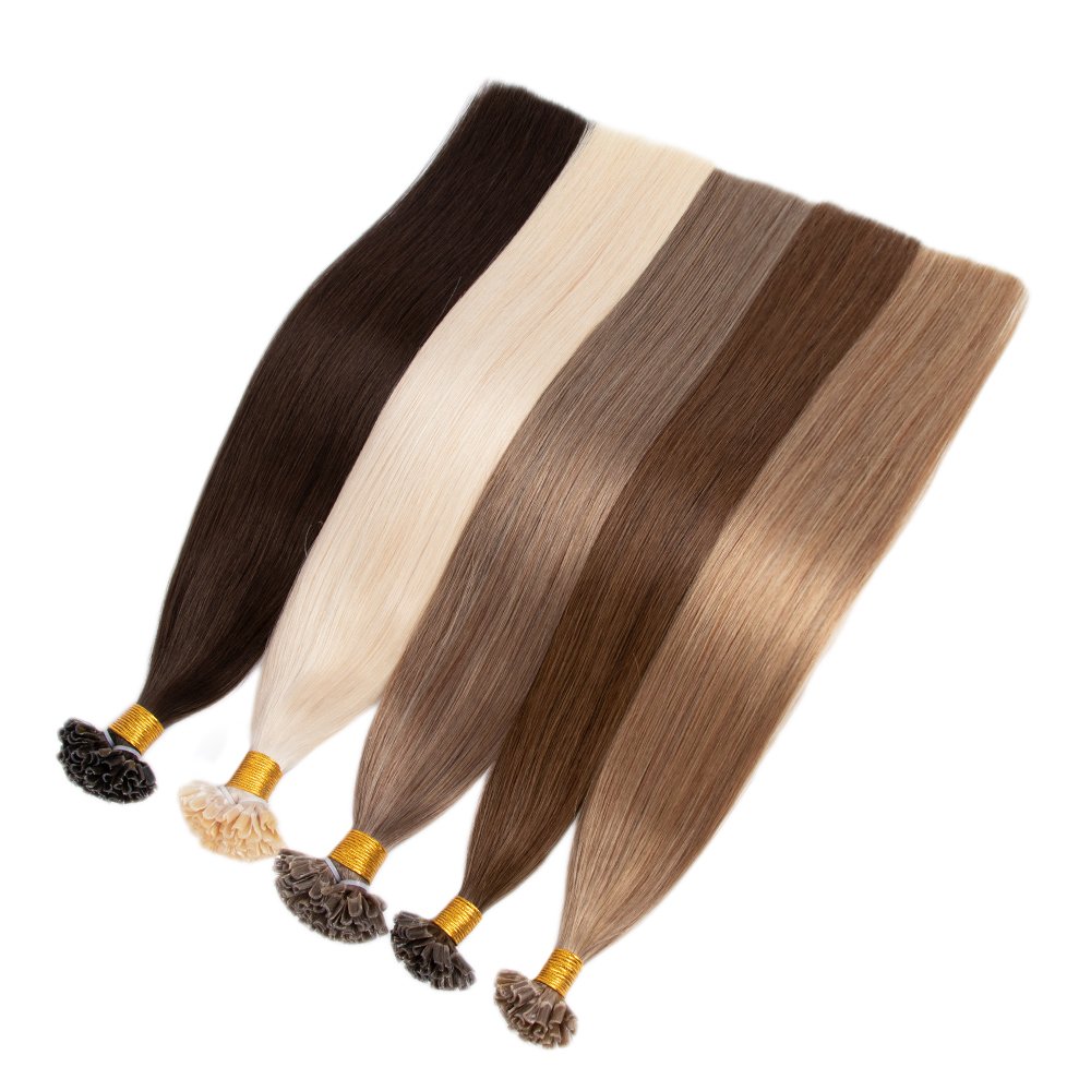 New Arrive Wholesale Raw U Tip Keratin Bonded Human Hair Extension U Tip Extensions