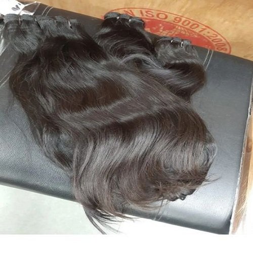 Wholesaler 100% Remy hair raw machine weft extensions 100 human hair virgin Indian Hair Big Stock for sale