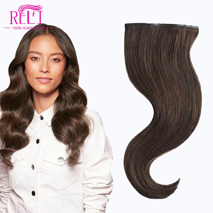 Wholesale European Russian Cuticle Aligned Wholesale Natural 100 Brazilian human hair extensions clip ins