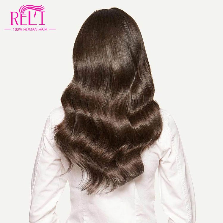 Wholesale European Russian Cuticle Aligned Wholesale Natural 100 Brazilian human hair extensions clip ins