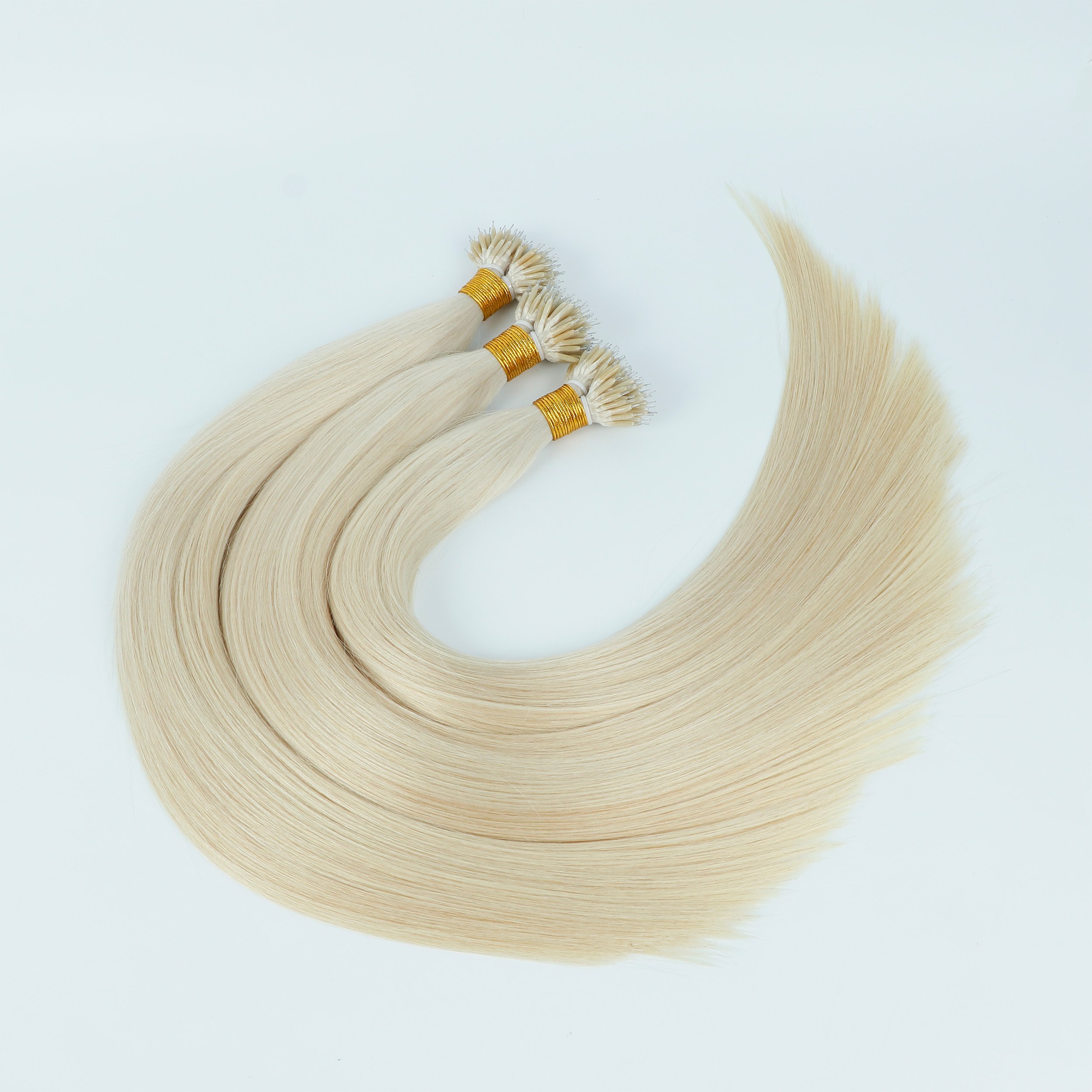 Nano Tip hair Extensions Human Hair Wholesale Double Drawn Keratin 100% Unprocessed Nano Ring Human Hair