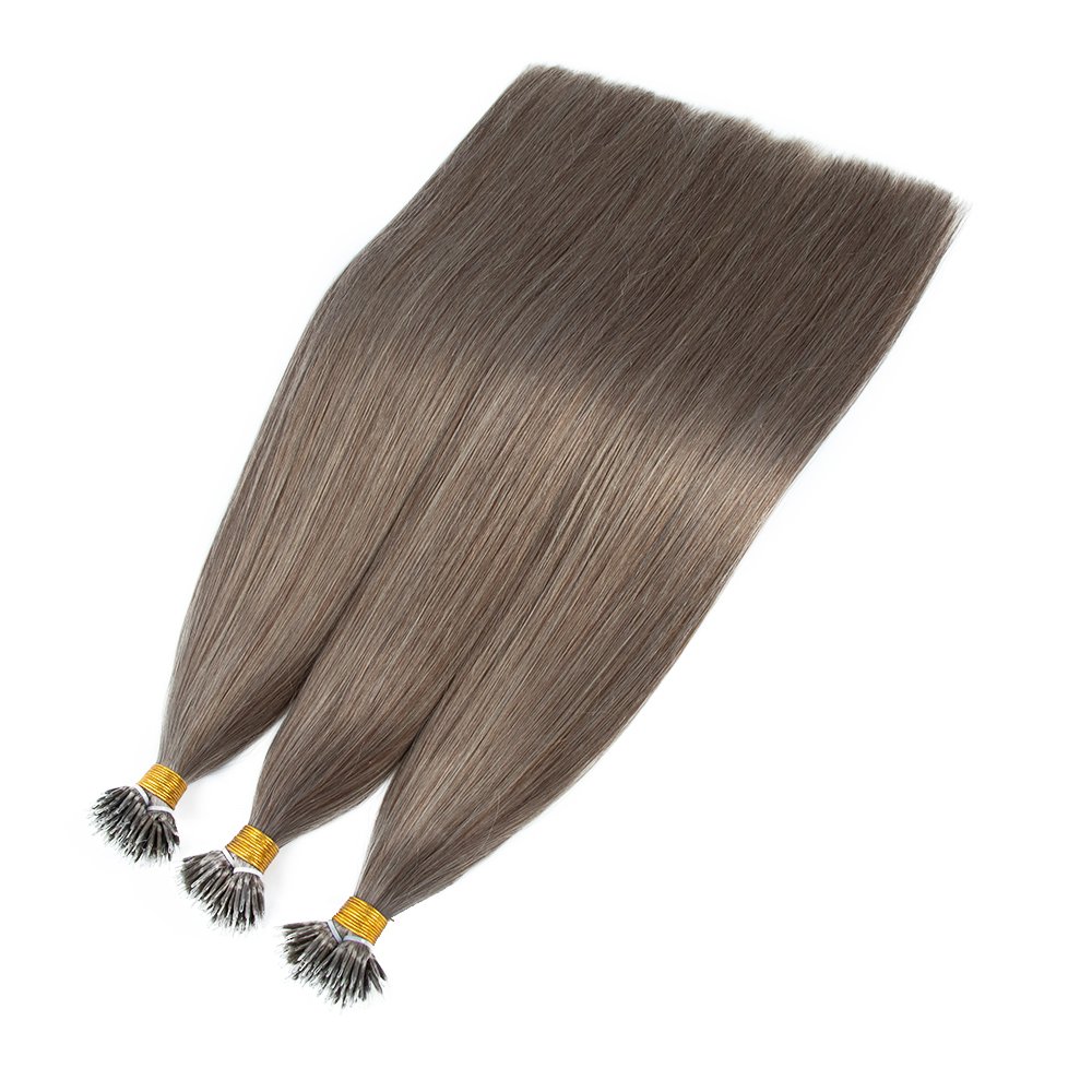 Nano Tip hair Extensions Human Hair Wholesale Double Drawn Keratin 100% Unprocessed Nano Ring Human Hair