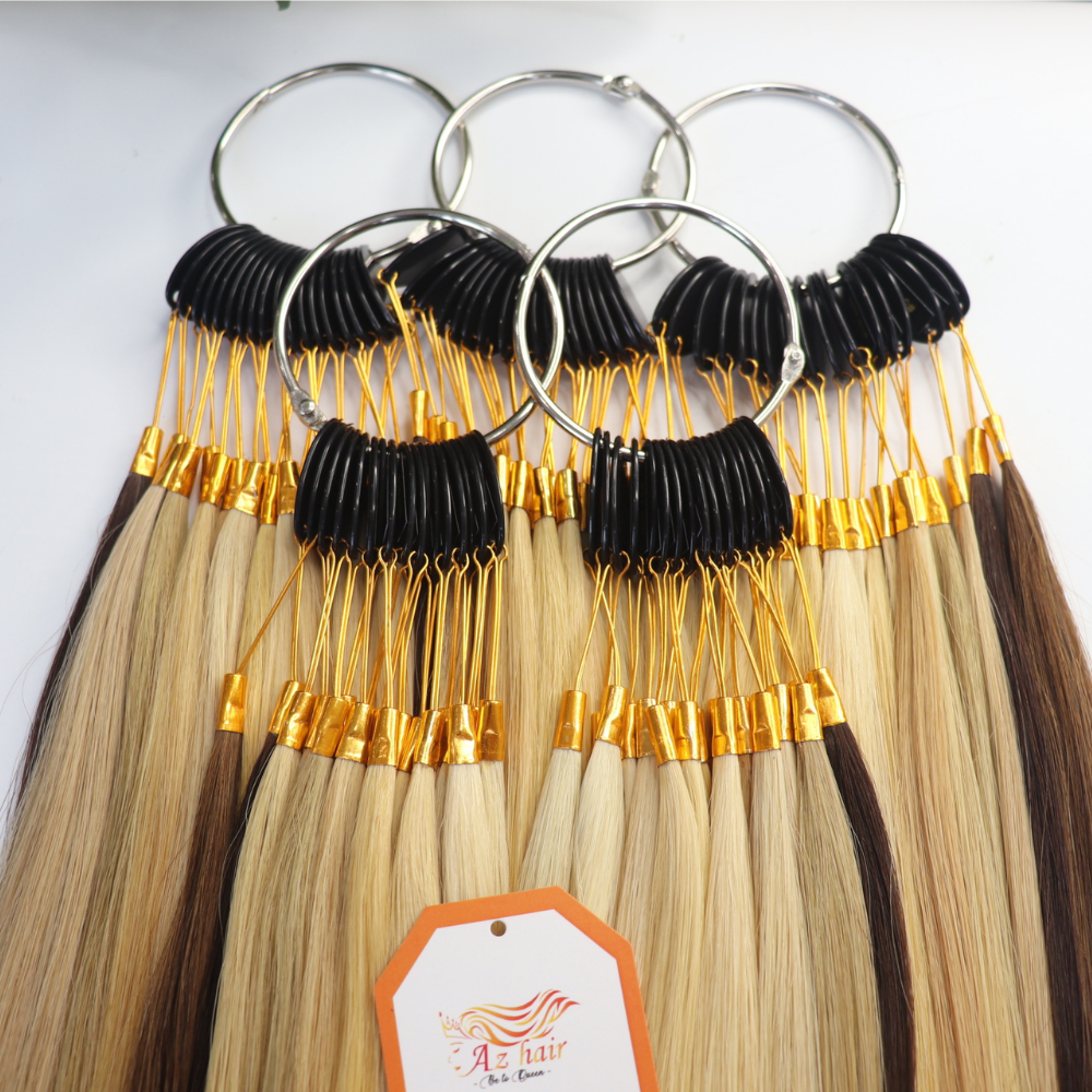 Best Price Color Ring Chart 100% Human Hair Extensions Various Customized Colors For Your Hair Salon And Businesses