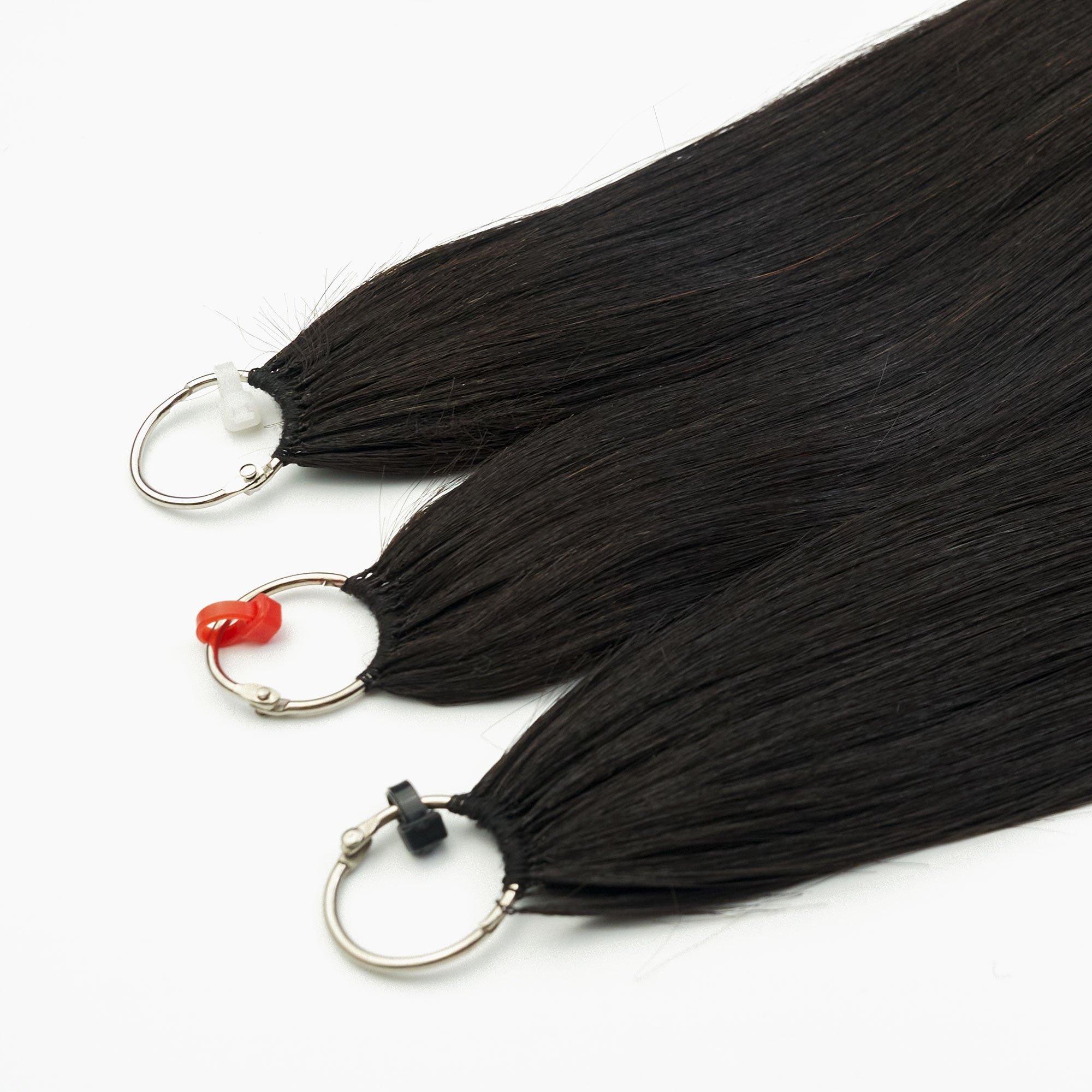 LongGuan Customization Wholesale Virgin Human Hair 100% Unprocessed Natural Color Straight Style Plume Hair Extensions