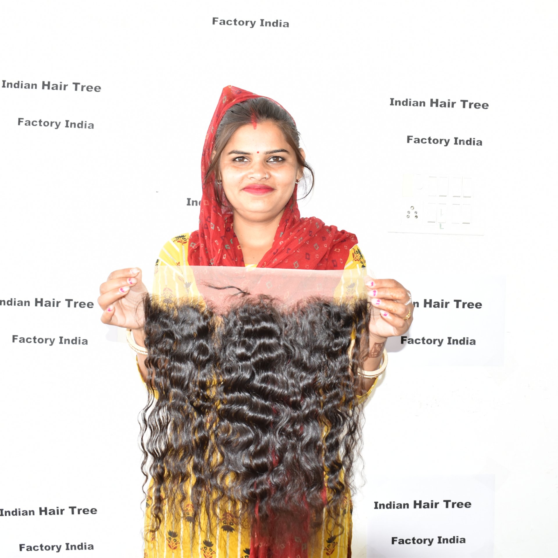 Ramy Natural kinky curly frontal 13*4 virgin raw one Donor Cuticle Aligned indian Human Hair weaving
