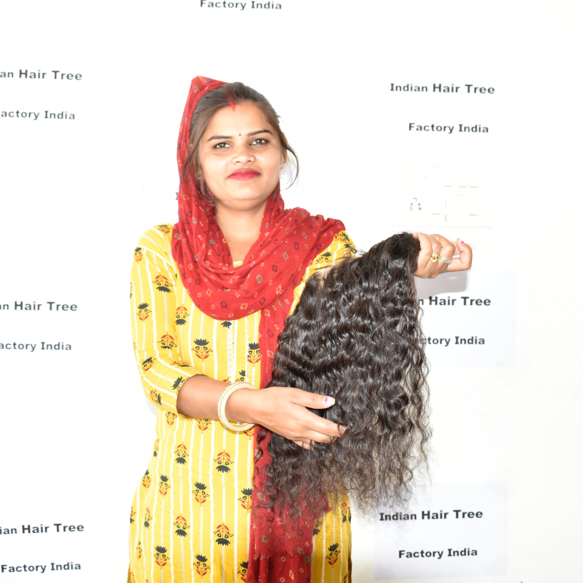 Ramy Natural kinky curly frontal 13*4 virgin raw one Donor Cuticle Aligned indian Human Hair weaving