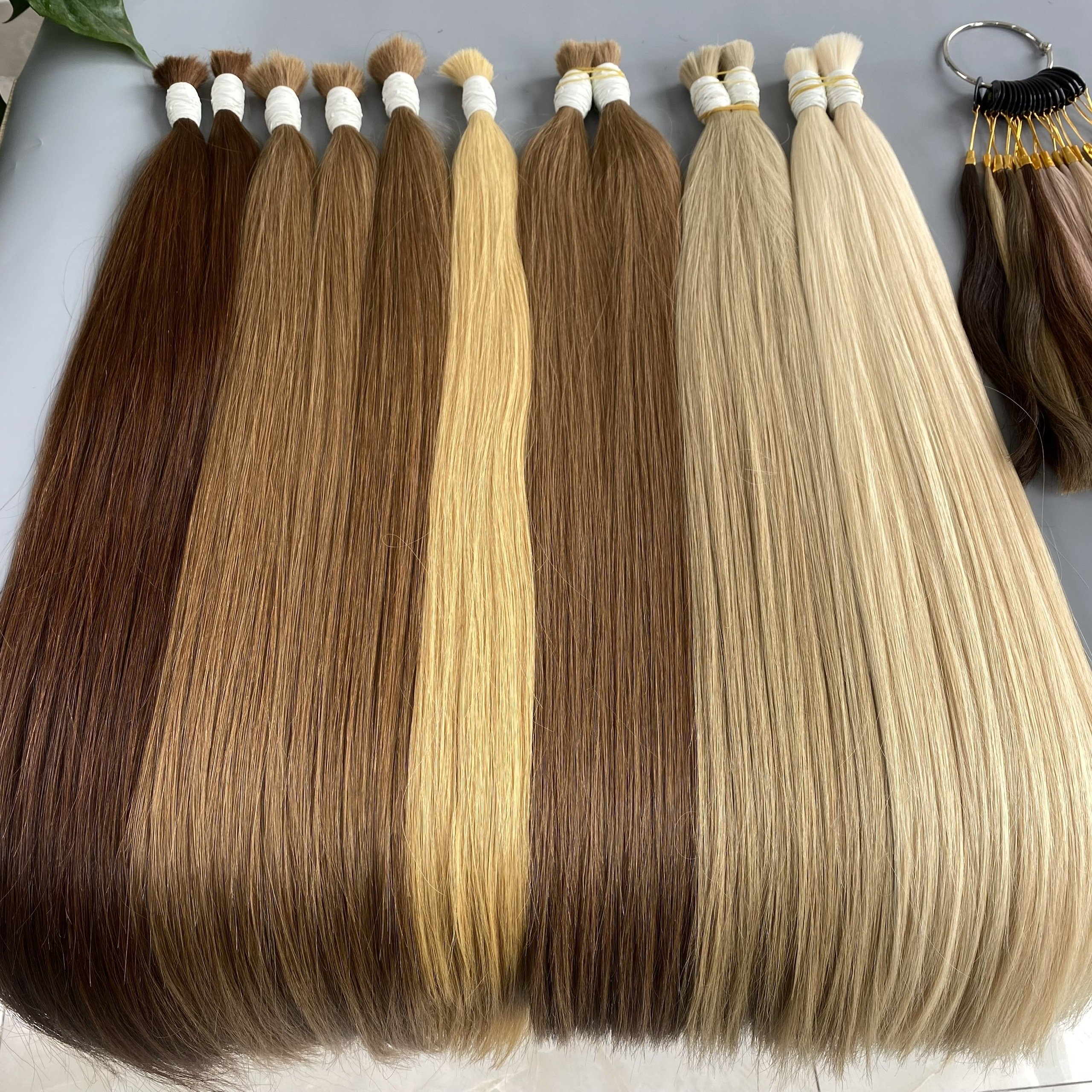 12A Grade Virgin Hair Bulk Hair Extensions 100% Raw Human Hair Shipping Worldwide Customizable Colors Shipping Worldwide