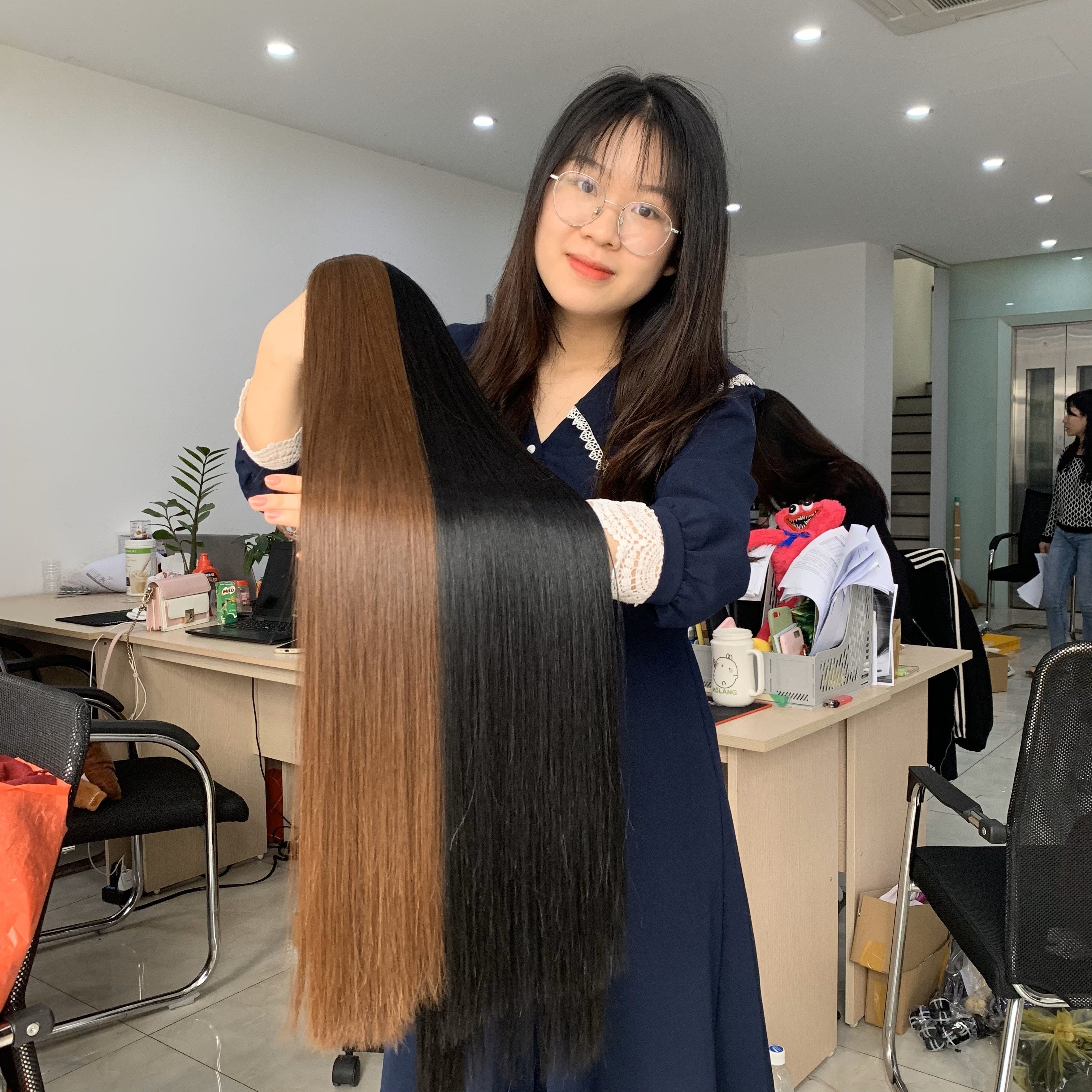 12A Grade Virgin Hair Bulk Hair Extensions 100% Raw Human Hair Shipping Worldwide Customizable Colors Shipping Worldwide