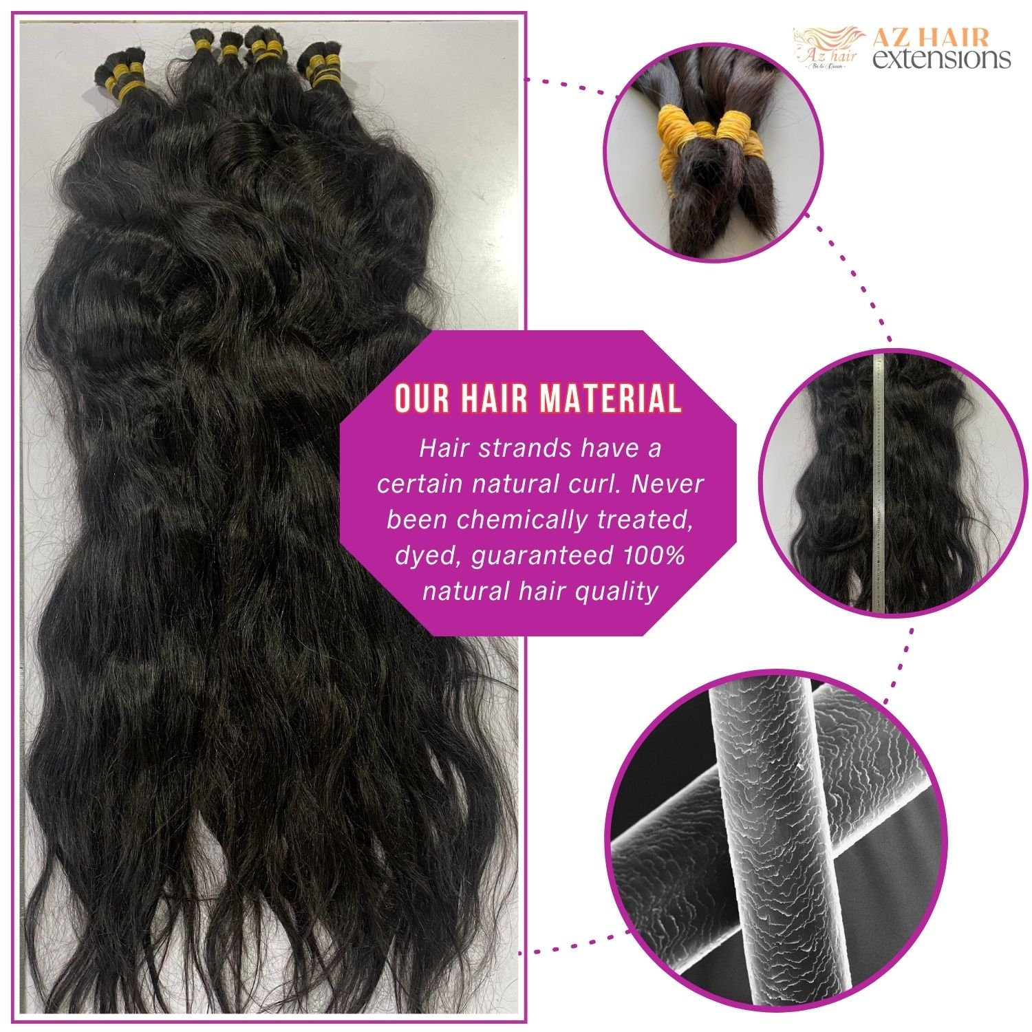 12A Grade Virgin Hair Bulk Hair Extensions 100% Raw Human Hair Shipping Worldwide Customizable Colors Shipping Worldwide
