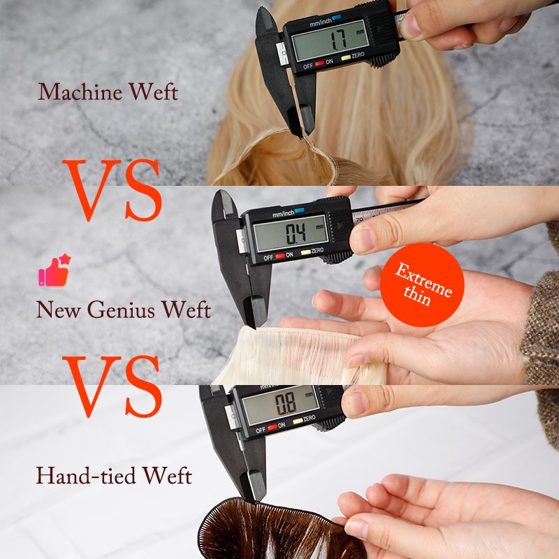 Leshine New Arrival Genius Weft Hair Extensions Top Quality Human Hair Extension Genius Hair Weft
