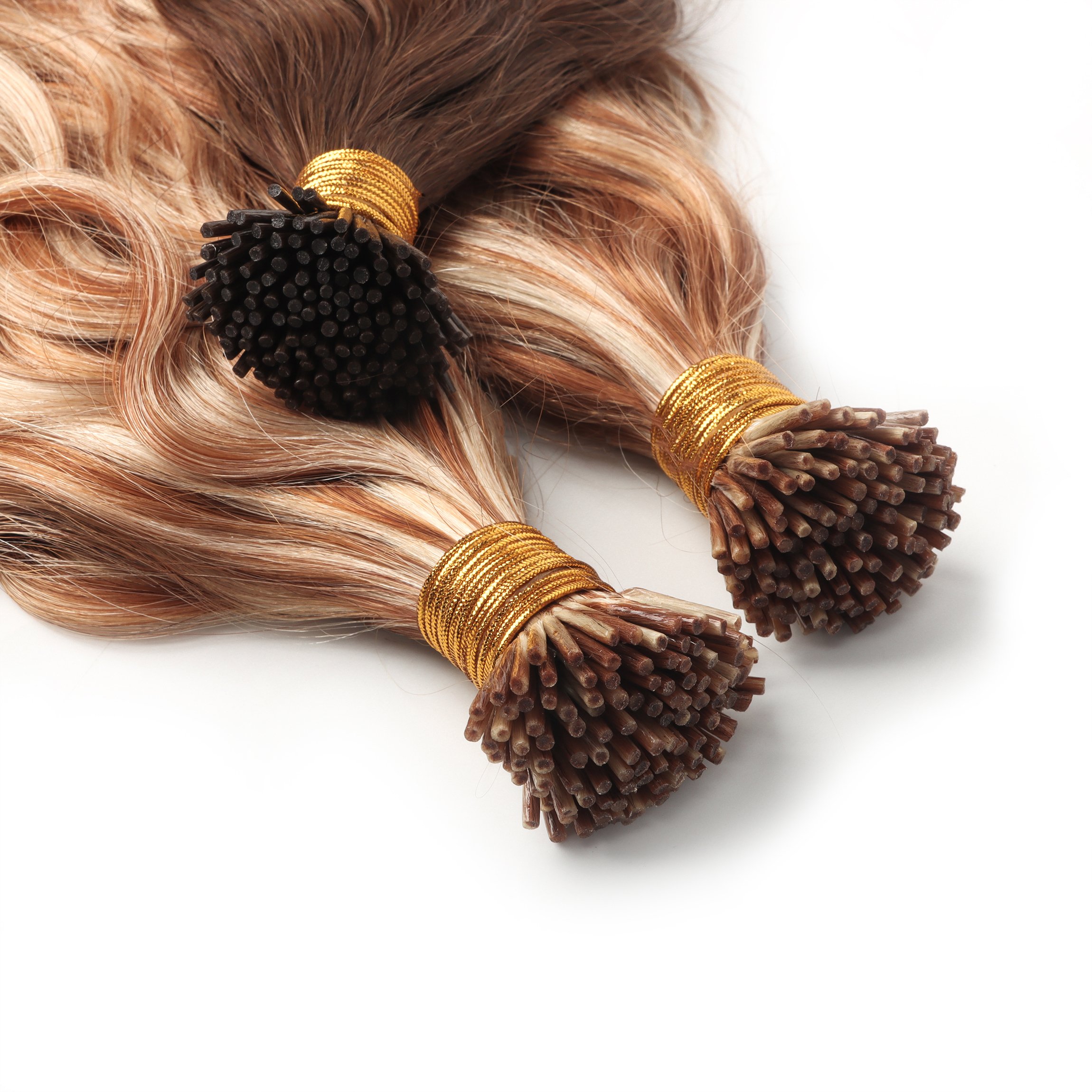 Wholesale Straight I Tip Hair Extensions Keratin Micro Link Virgin Natural Human Hair Extension