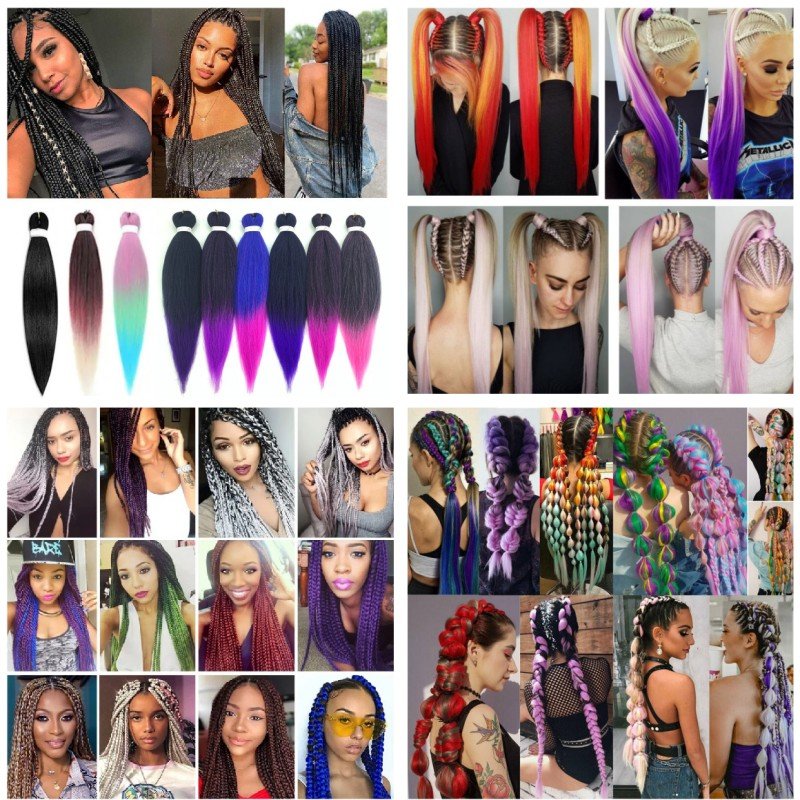 Low temperature Synthetic Yaki Bulk 26inch Prestretched Braid Hair For Crochet Hair Extension Pre stretched Braiding Hair