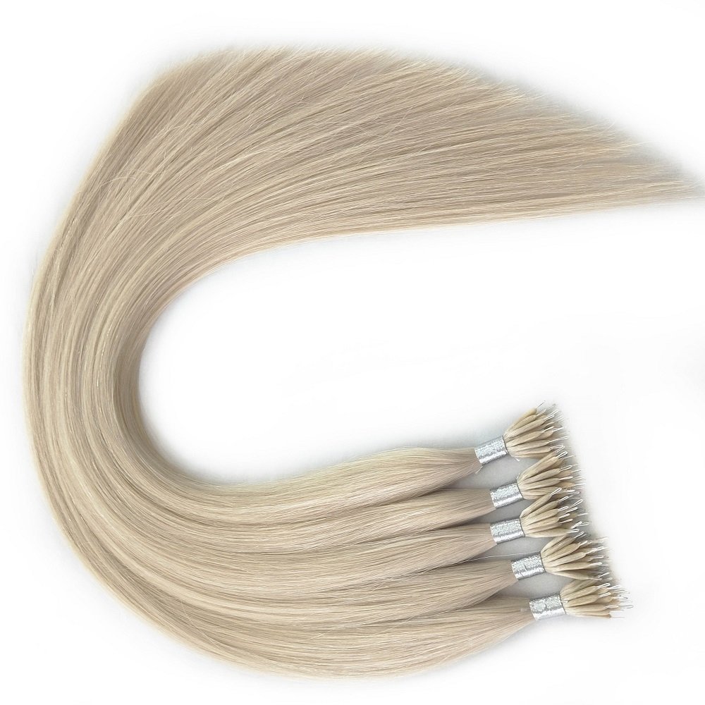 High Quality Wholesale Factory Double Drawn Blonde Nano Ring Loop Remy Human Hair Extension Beauty Products For Women
