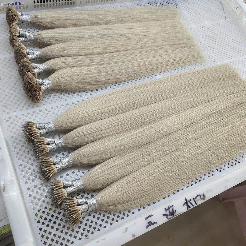 High Quality Wholesale Factory Double Drawn Blonde Nano Ring Loop Remy Human Hair Extension Beauty Products For Women