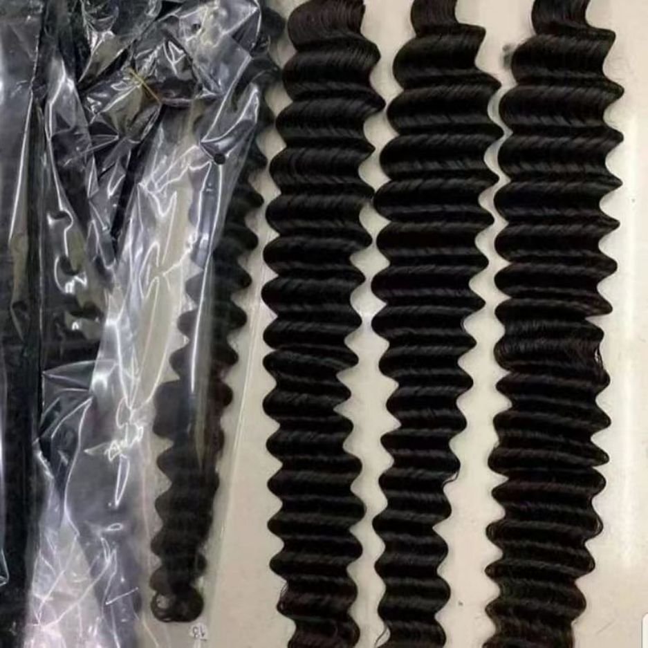 Cheap100% Natural Unweft Hair Bundle Unwefted Human hair Extensions for Braiding Unprocessed Wet and Wavy Bulk No Weft Hair Bulk