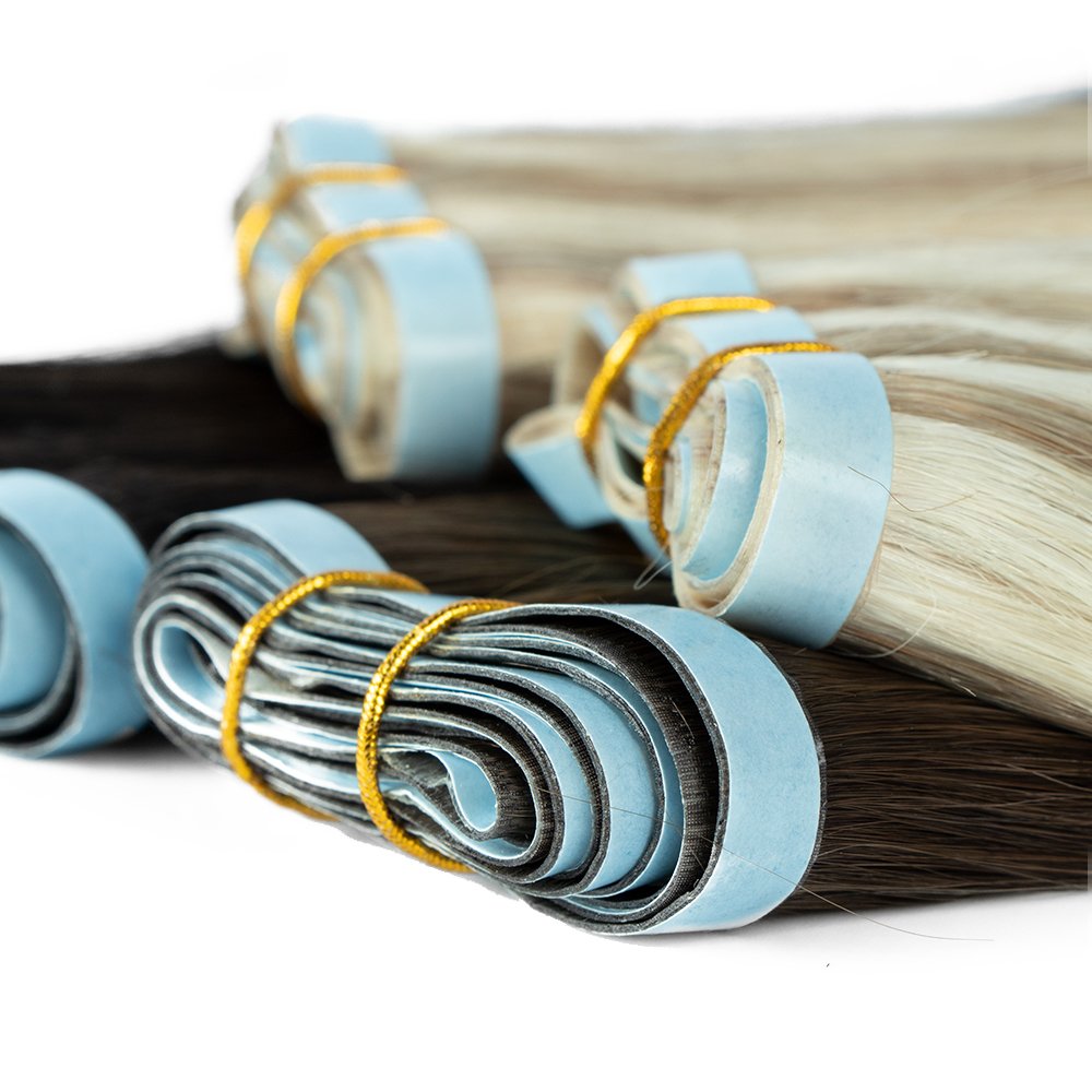 Wholesale Russian Tape-In Double Drawn Invisible Tape In Human Hair Extensions