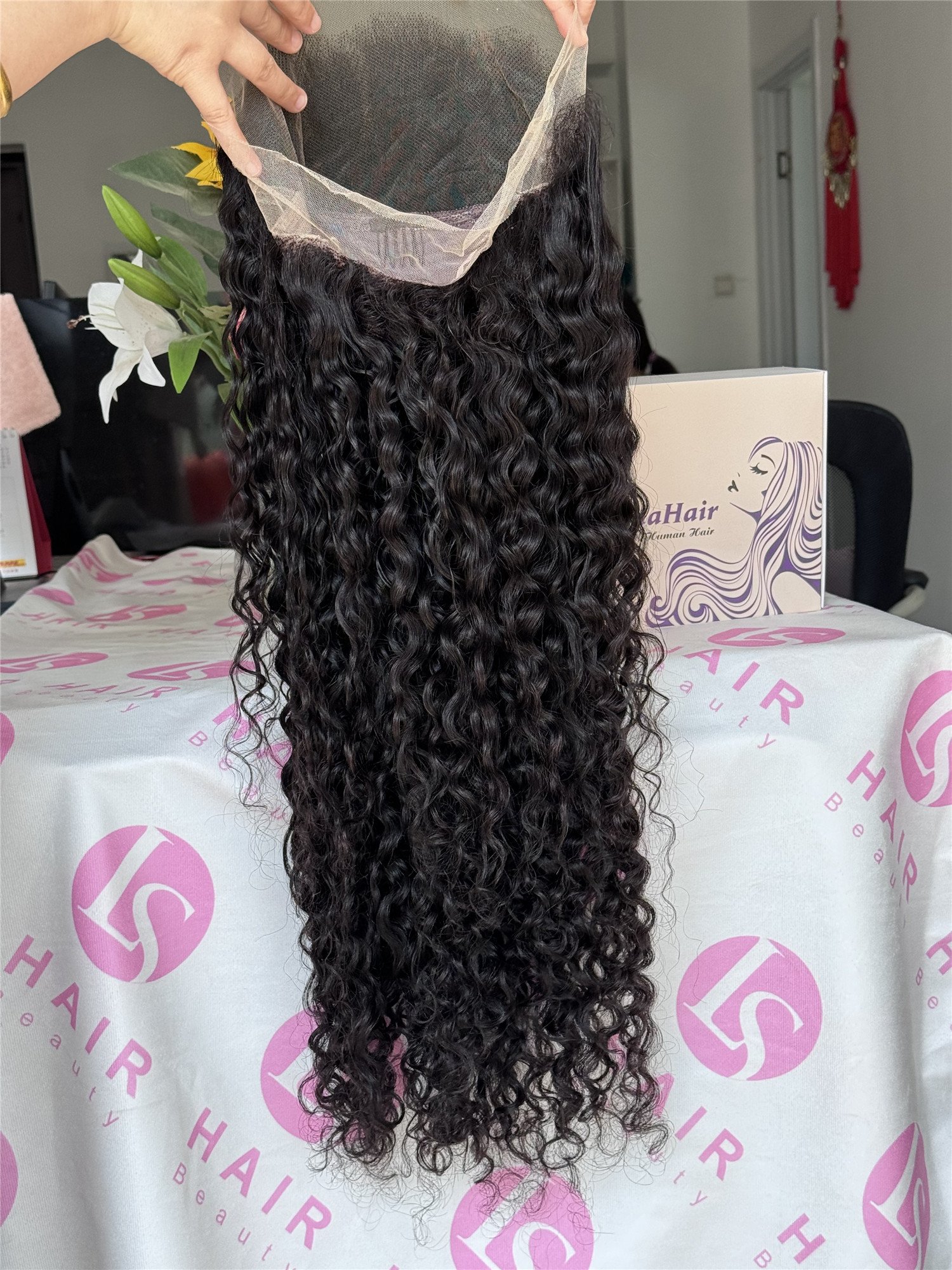 Glueless 360 Transparent Lace Straight Closure Wig Blonde Full Lace Wig Human Hair Hd Lace Frontal Wigs Natural Color