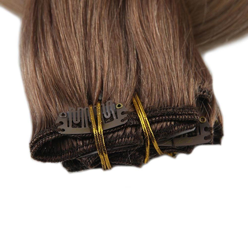 Wholesale high quality double drawn remy hair extensions clip in human hair extensions 100% human hair
