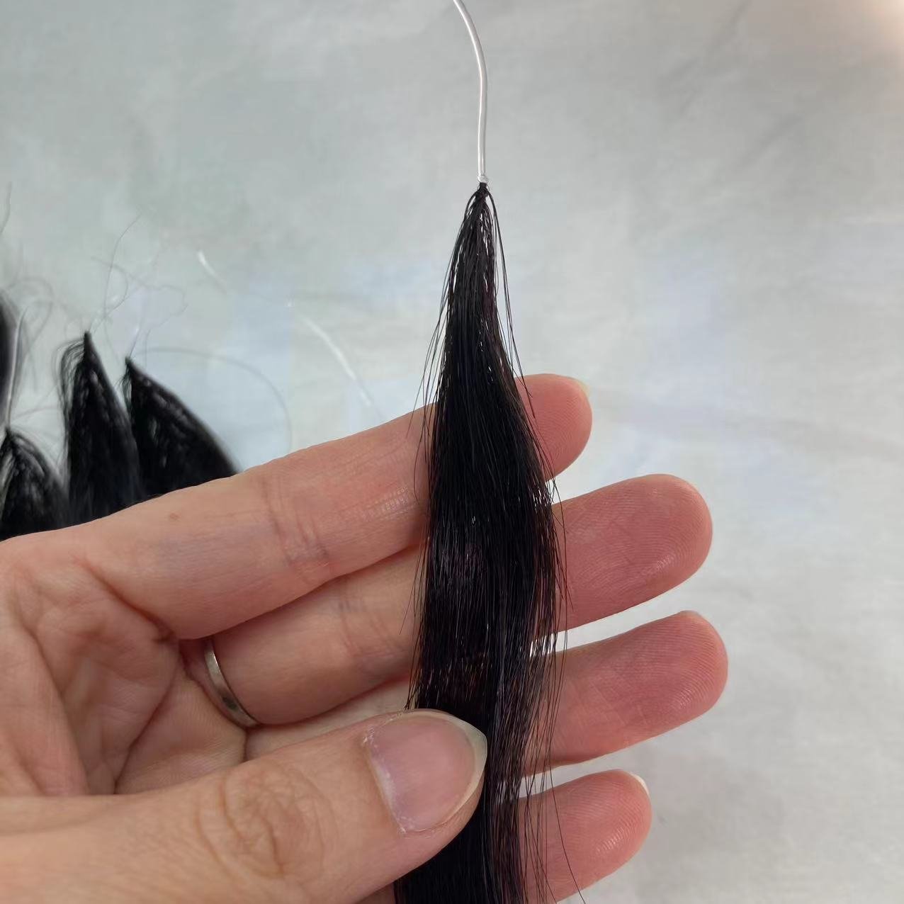 100% true virgin remy human hair Feather F-tip line Hair Extensions U/I/V/Nano Tip