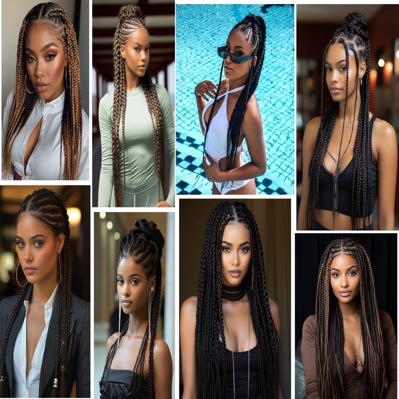 90g 26 inches Crocheted Box Braids Hair Extensions Hot Water Bath Bendable Synthetic Material Easy Stretch Crochet Braids Wig