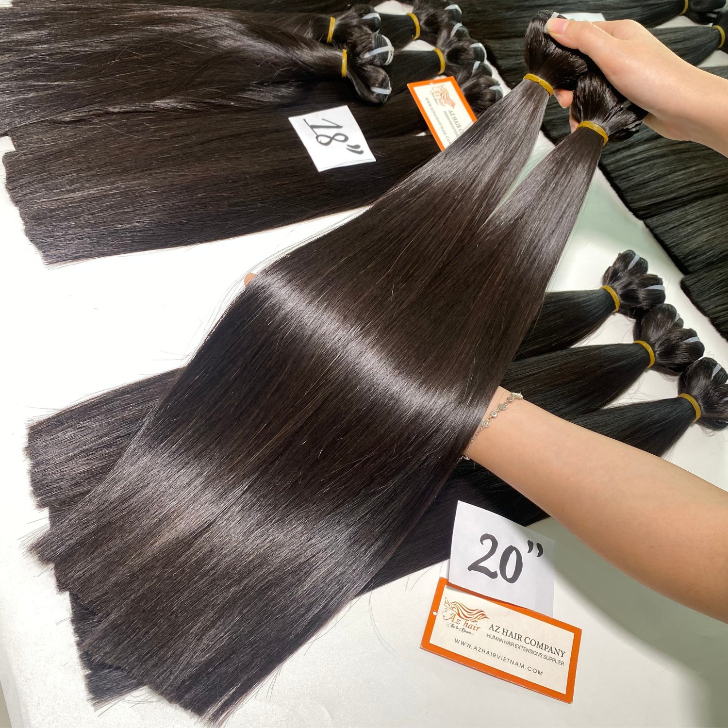 Real Vietnamese Human Straight Weft Hair Extensions Unprocessed Machine Bundles Full Length Best Selling Items