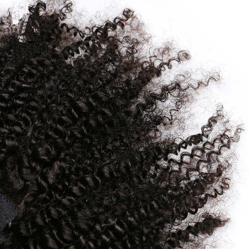 Mongolian Afro Kinky Curly Weave Remy Hair Clip In Human Hair Extensions Natural Color Full Head 8Pcs/Set