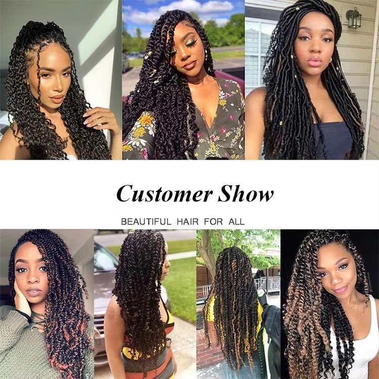 14 18 20 24 Inch Passion Twists wave passion twist wavy braiding hair Water Wave Passion Twist Hair Crochet Braid Crochet Hair