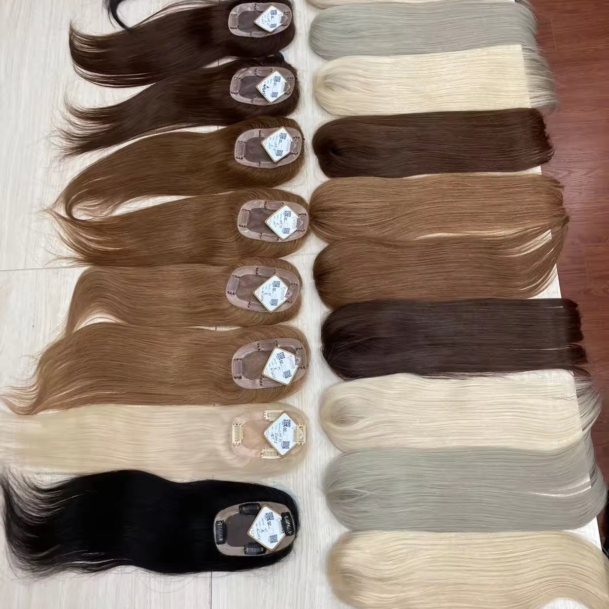 Silk Base Topper Best Price 100% Remy Vietnamese Human Hair Extensions Super Double Drawn from Luxshine Hair Laura