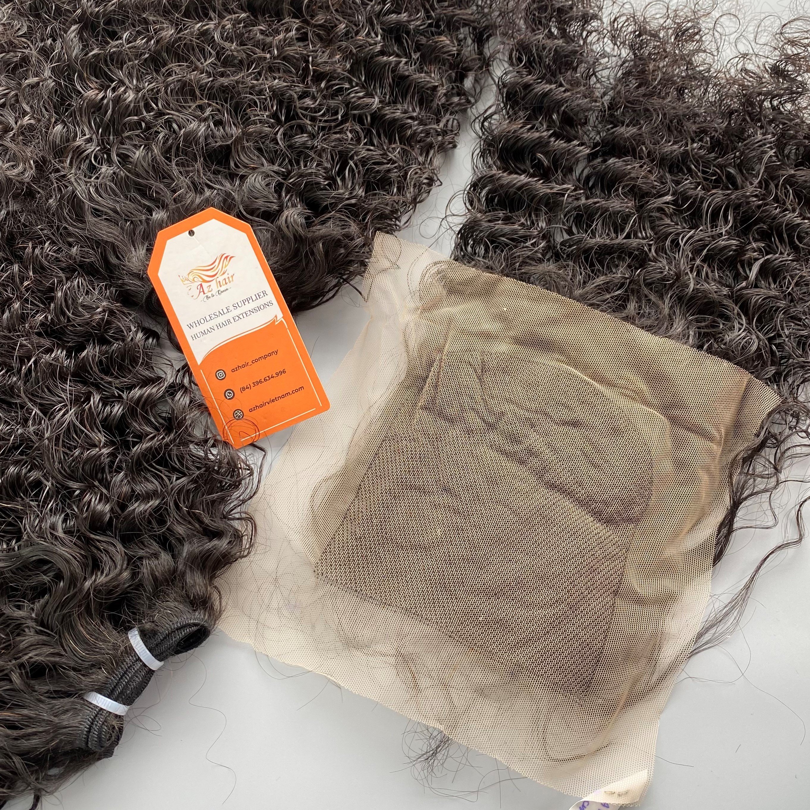 SUPER SALE Weave Hair Burmese Curly Human Hair Extensions Cuticle Aligned Vietnamese Raw Hair Bundles