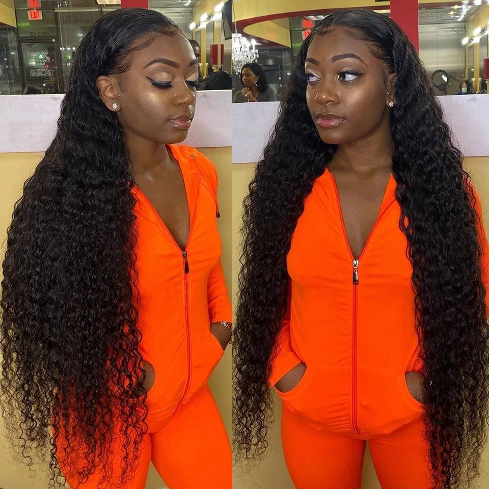 Cheap Wholesale Brazilian Deep Wave Human Hair Extension Natural Virgin Hair Bundles With Lace Closure Frontal