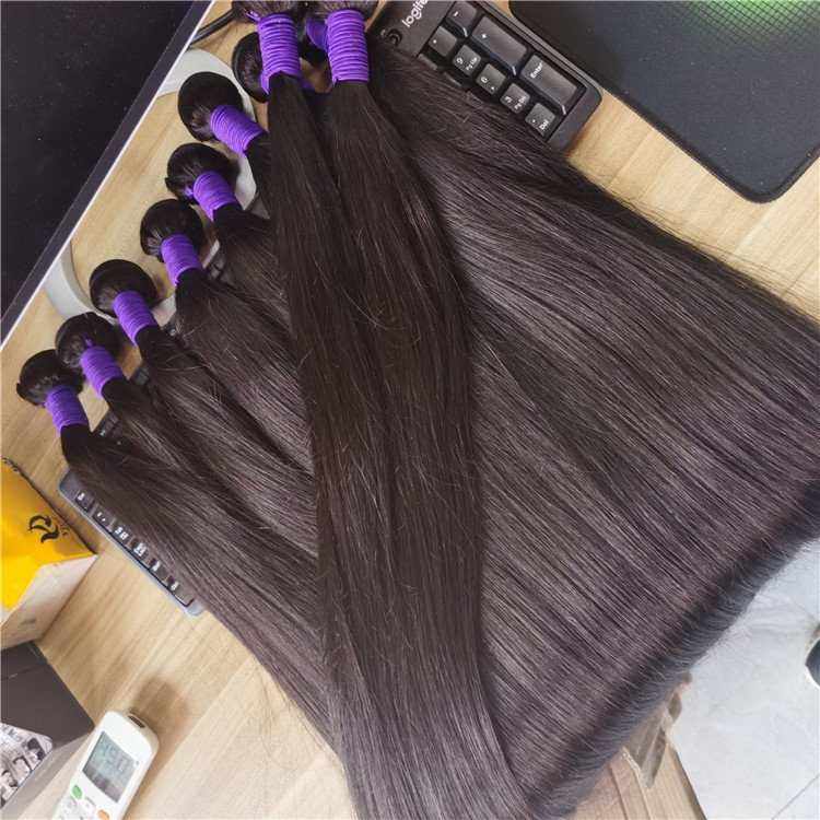 Wholesale Raw Brazilian Hair Bundles Cuticle Aligned Human Hair Extensions CheapBone Straight Hair Bundles with Closure