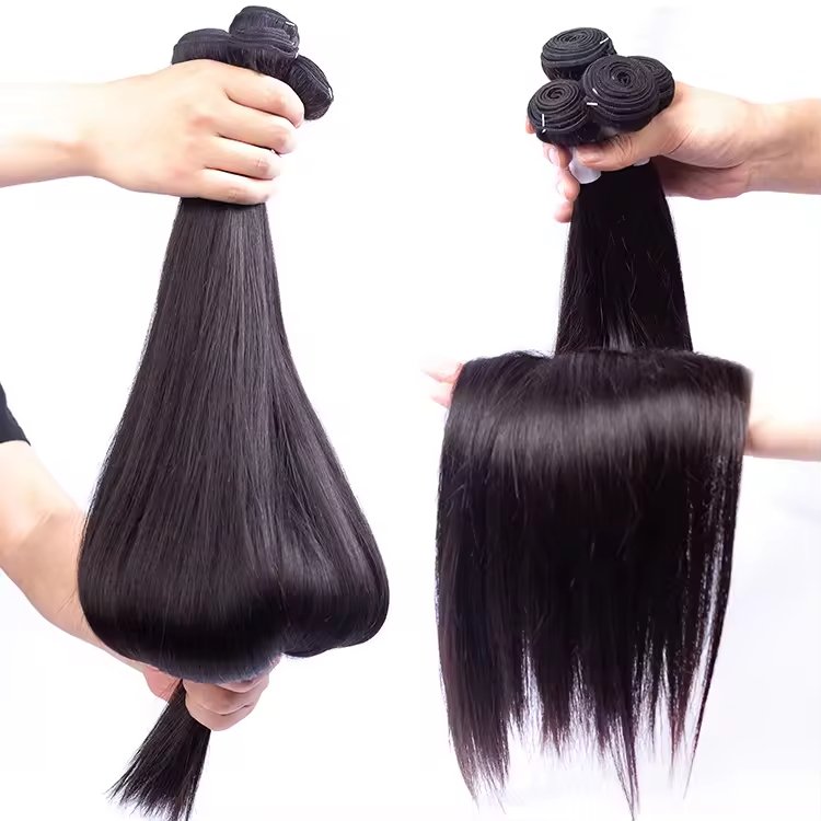 Wholesale Raw Brazilian Hair Bundles Cuticle Aligned Human Hair Extensions CheapBone Straight Hair Bundles with Closure