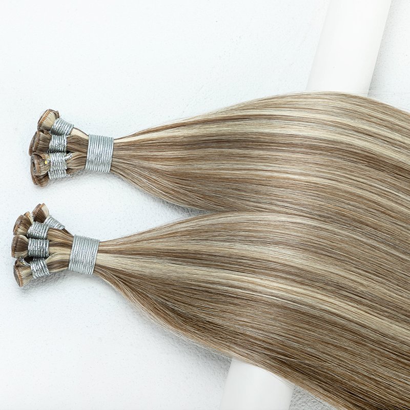 European Hair Thinnest Invisible Genius Weft No Return Hair Double Drawn Genius Weft Hair Extensions
