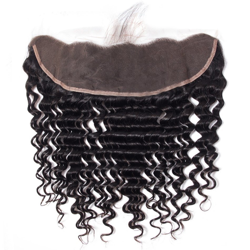 Brazilian Hair China Suppliers, Peruvian Deep Curly Wavy Hair Crochet Braids With Human Hair with Lace Frontal Cl
