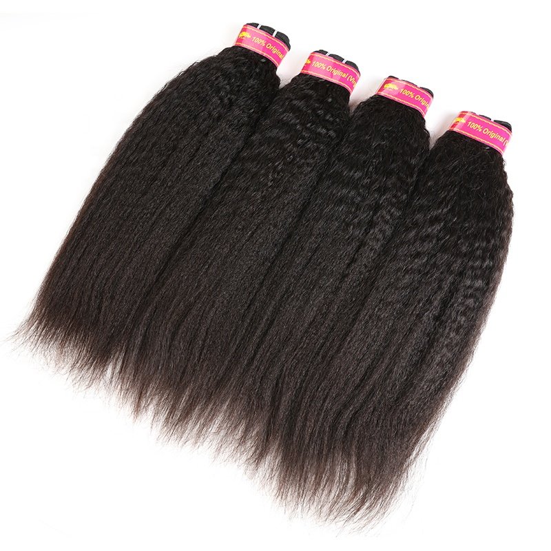 Wholesale Virgin Human Hair Extension Vendor Yaki Straight Raw Vietnamese Human Hair Double Drawn Bundles