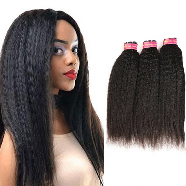 Wholesale Virgin Human Hair Extension Vendor Yaki Straight Raw Vietnamese Human Hair Double Drawn Bundles