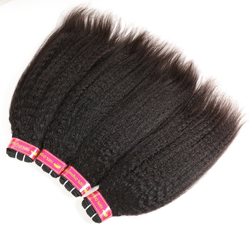 Wholesale Virgin Human Hair Extension Vendor Yaki Straight Raw Vietnamese Human Hair Double Drawn Bundles