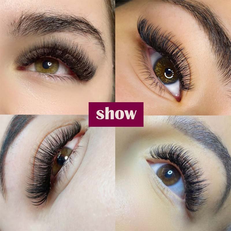 LashPlus human hair individual eyelash extensions private label cashmere mink eyelash extension volume