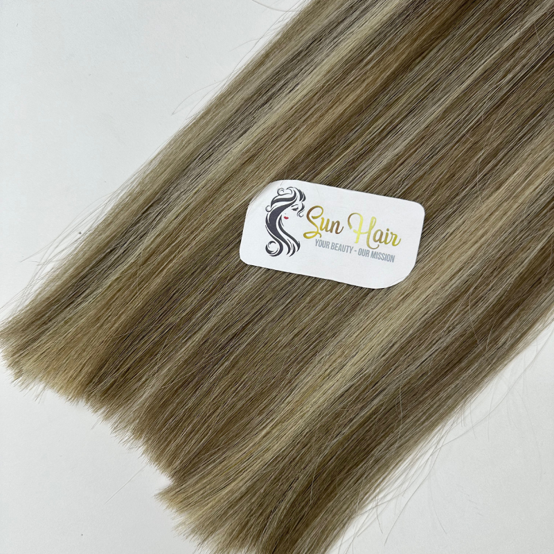 Sun Hair Company Wholesales Custom Piano Color Silky Straight Double Drawn Tape In Raw Hair Vietnamese Human Hair Extensions