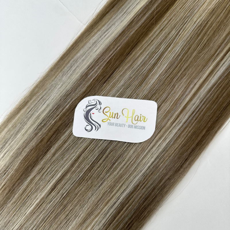 Sun Hair Company Wholesales Custom Piano Color Silky Straight Double Drawn Tape In Raw Hair Vietnamese Human Hair Extensions