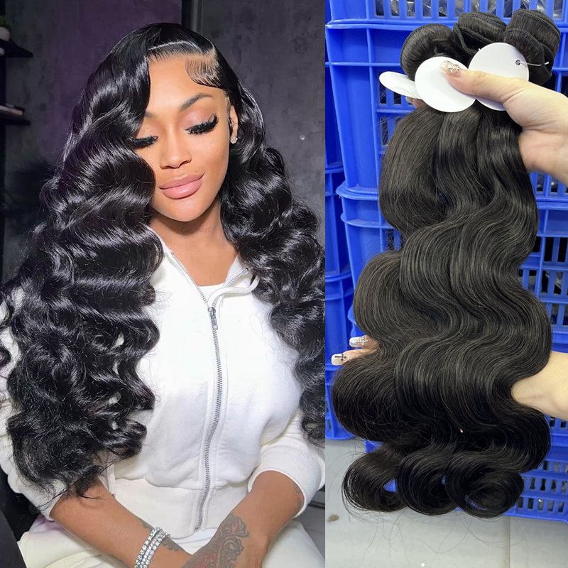 Raw cambodian hair bundles unprocessed human hair vendor natural 10A 11A high grade double weft raw virgin hair bundle body wave