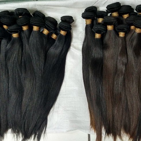 Letsfly Mix Brown, Natural Color Silky Straight Hair Bundles 10PCS/Lot Wholesale Cheap Brazilian Hair Extensions Fast Shipping