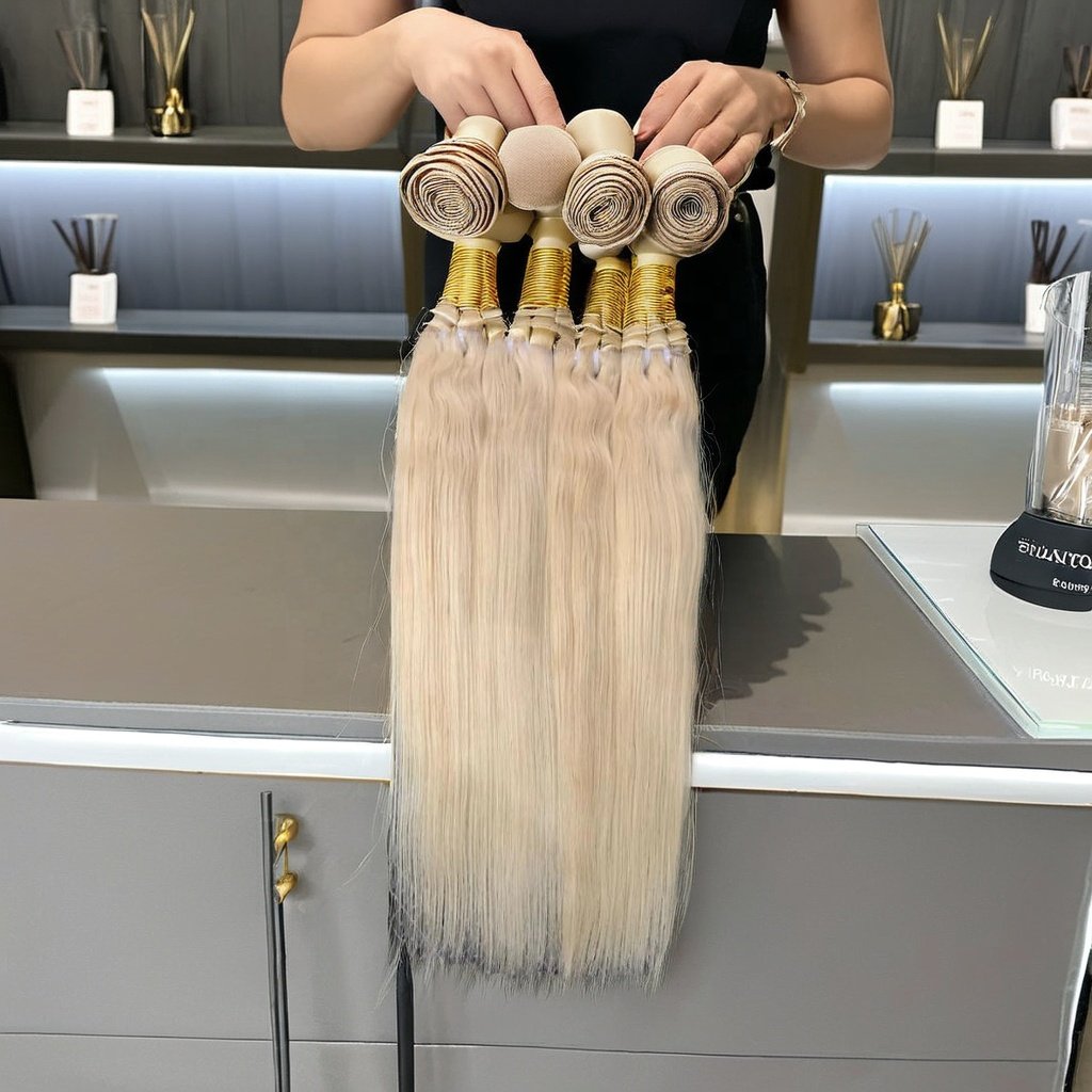 Top Selling Raw Unprocessed Human Hair Extensions High Quality Wave Style Hair Bundle from Indian Supplier