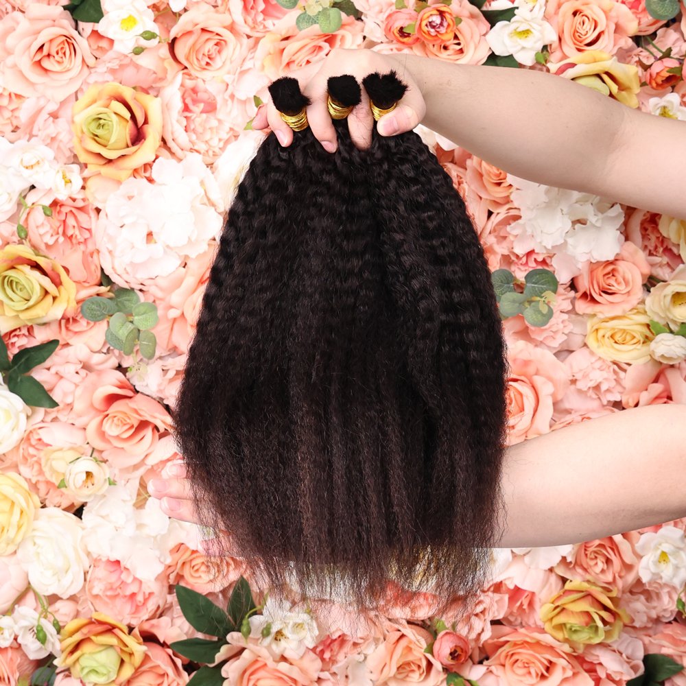 Kinky Straight Bulk Human Hair For Braiding,No Weft Bulk Cuticle Aligned Hair Extensions,Cheap Human Hair Bulk For Black Women