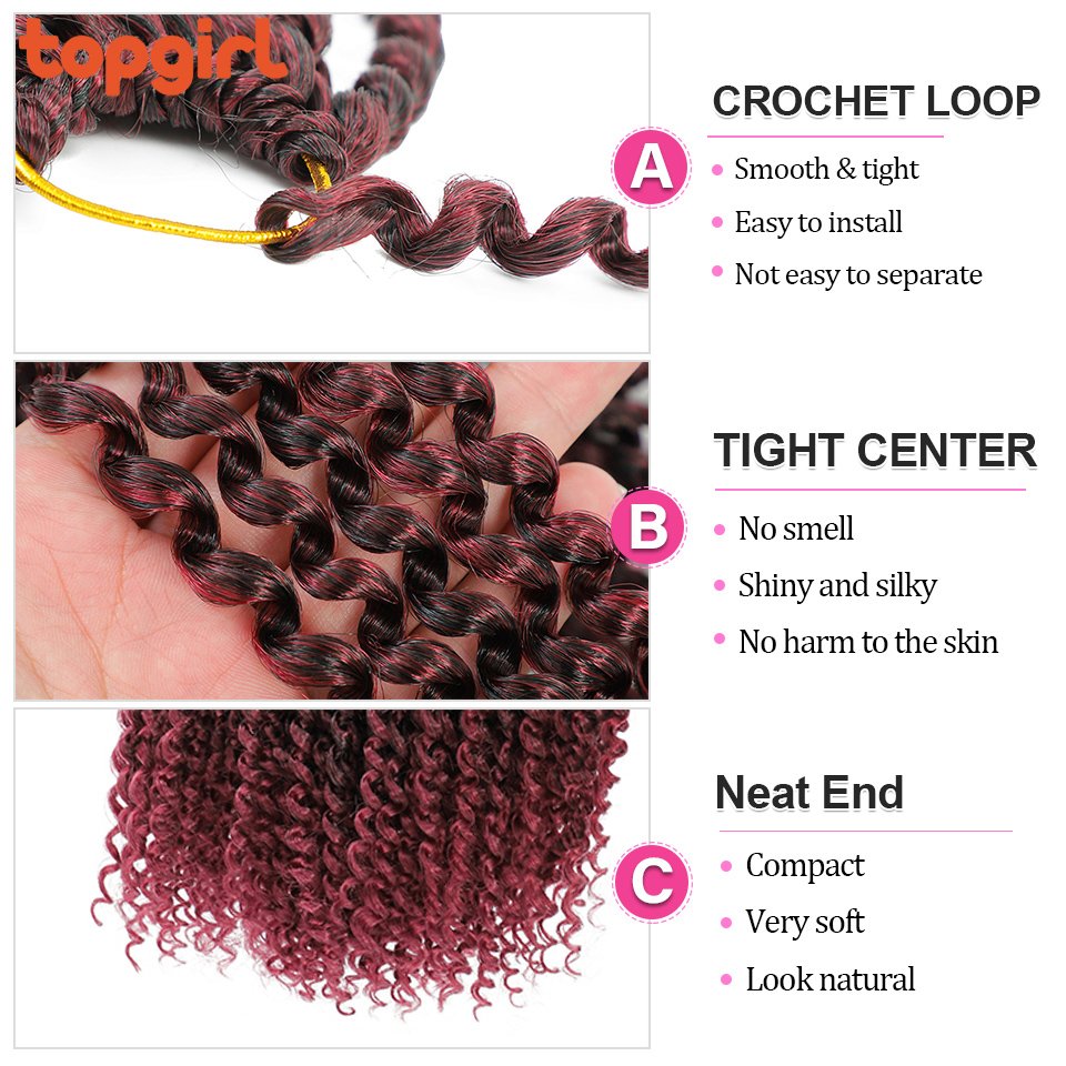 Wholesale 18Inch Passion Crochet Braids Ombre Brown Synthetic Braiding Hair Passion Twist Crochet Hair Extension For Black Women