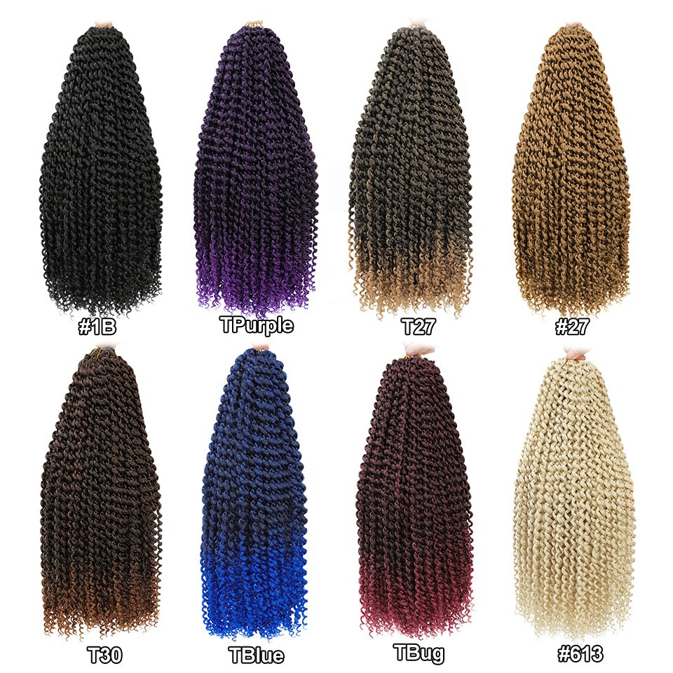 Wholesale 18Inch Passion Crochet Braids Ombre Brown Synthetic Braiding Hair Passion Twist Crochet Hair Extension For Black Women